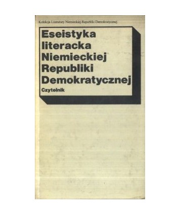 Eseistyka literacka Niemieckiej Republiki Demokratycznej