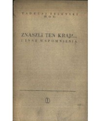 Znaszli ten kraj?... i inne wspomnienia