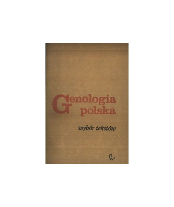 Genologia polska - wybór tekstów
